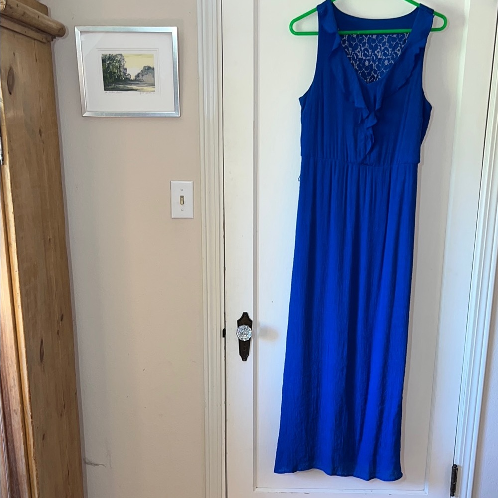 AB Studio Blue‎ Sleeveless Maxi Sundress